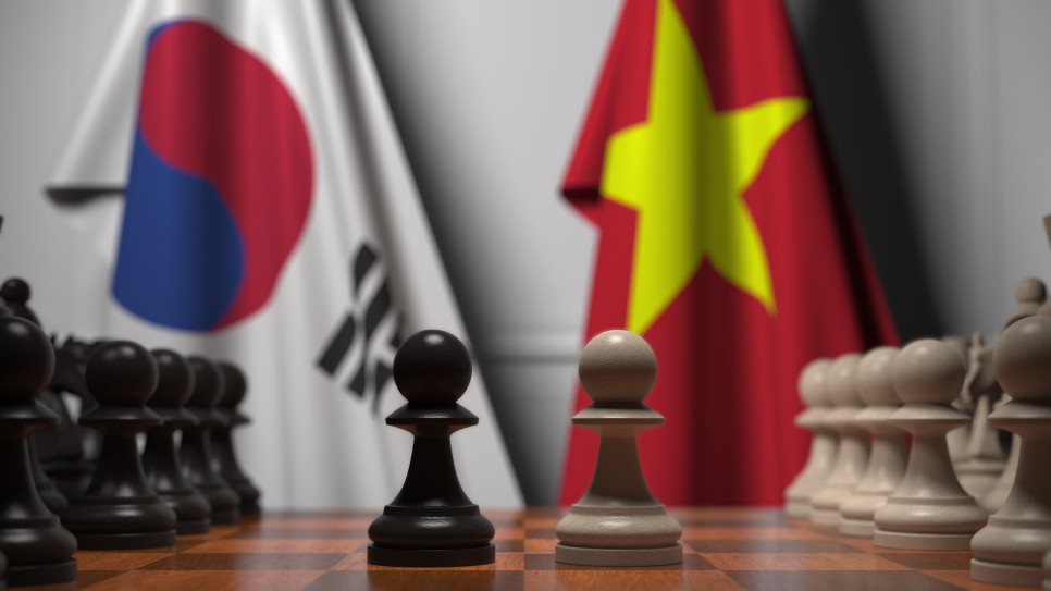 한국 베트남 국기 체스