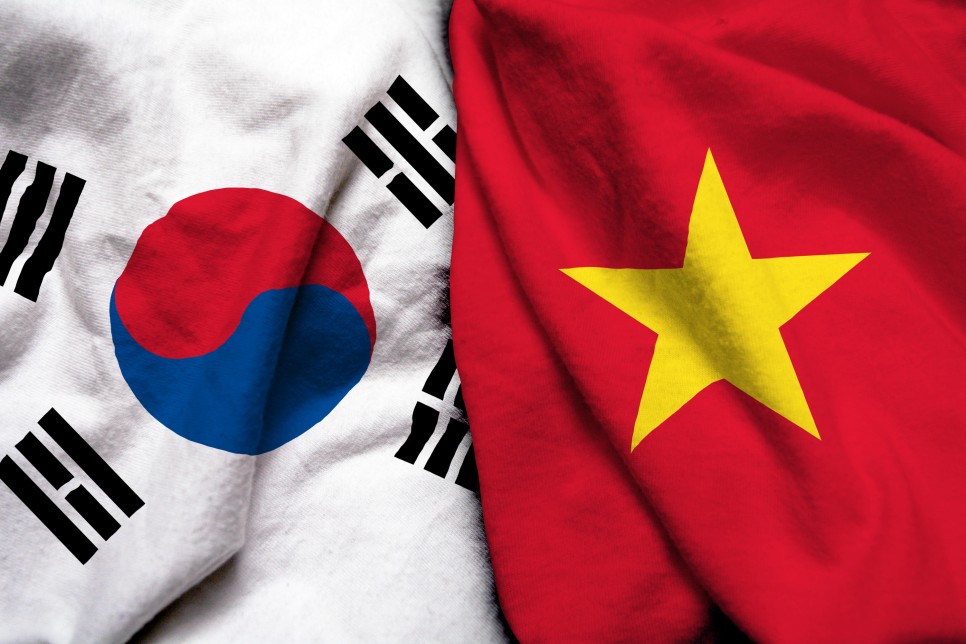 한국과 베트남 국기