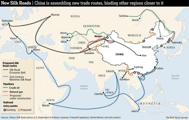 세계로 뻗어나가는 중국의 교통망